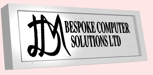 Company logo: Granite slab with DM Bespoke Computer
              Solutions written on it.